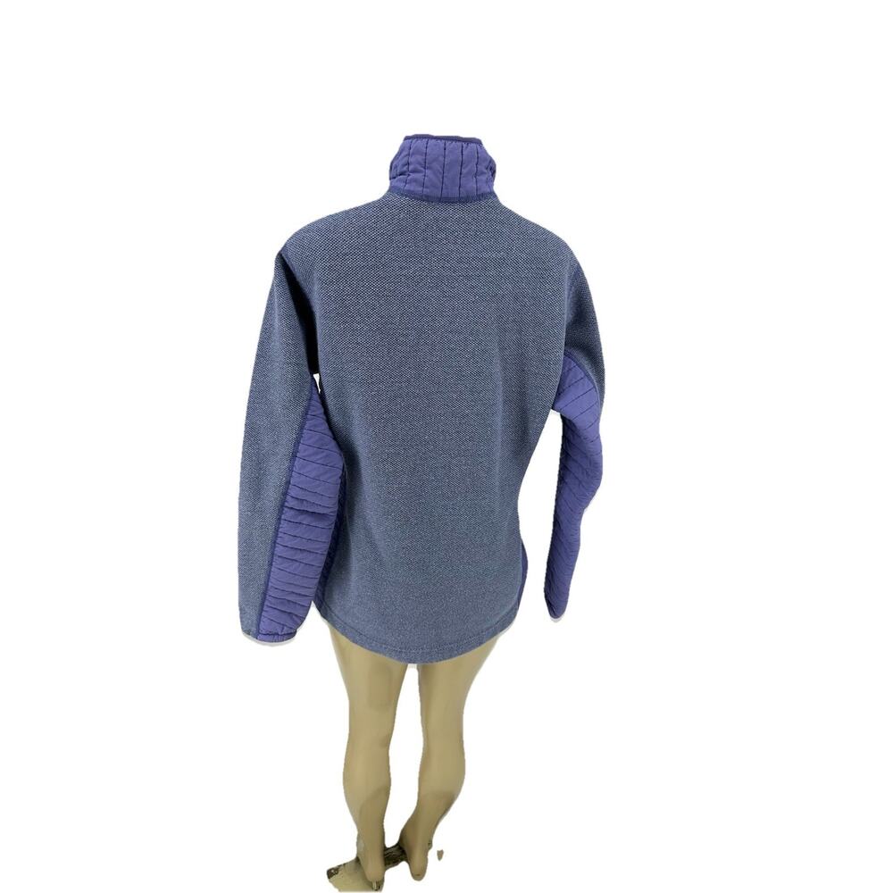 Patagonia Dervish Wool Blend Women Large Hybrid 1/4 Zip Pullover Sweater CLT - Picture 3 of 7